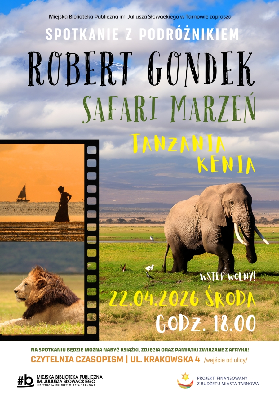 Plakat spotkania z Robertem Gondkiem